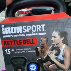15 LB Iron Sport Kettle Bell Brand New