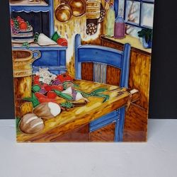 Beautiful  Italian Art Ceramic Kitchen Scenario