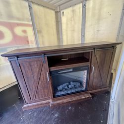 Electric fireplace tv Console
