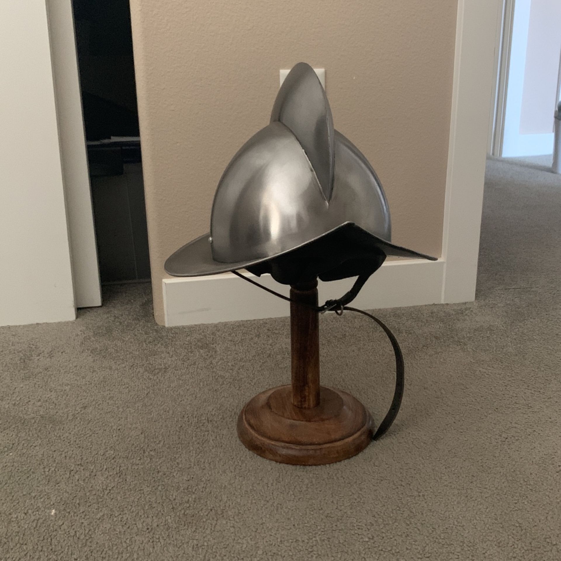 AnNafi® Spanish Comb Morion Boat Medieval Helmet Replica | Medieval Metal Helmet | Premium Quality with Fitted Leather Liner | 20 Gauge Steel Wearable