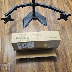 Dual 27 Inch Monitor Stand With Original Box Great Condition - Brand: Vivo