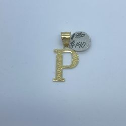 Gold Letter Pendant New