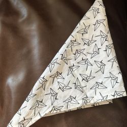 Origami Crane Patterned Bandana Head Scarf