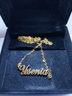 Custom Name Necklace – Aksenia Gold Tone