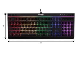HyperX - Alloy Core Full-size Wired Gaming Membrane Keyboard with RGB Lighting - Black