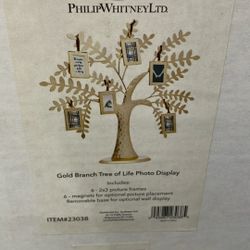 Gold Branch Tree Of Life Photo Display (new) 