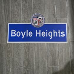 Boyle Heights Aluminum Reflective Street Sign 