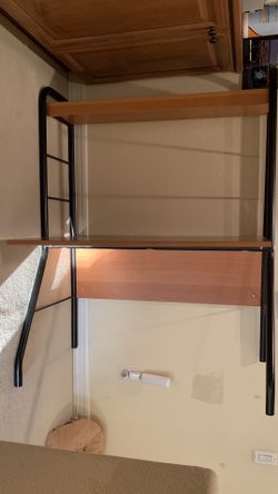 Desk Table With Two Removable Shelves
