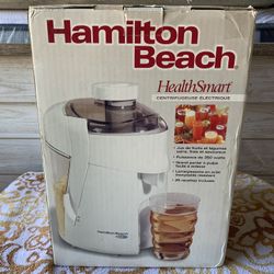 Hamilton Beach HealthSmart White Juice Extractor Durable 350-Watt