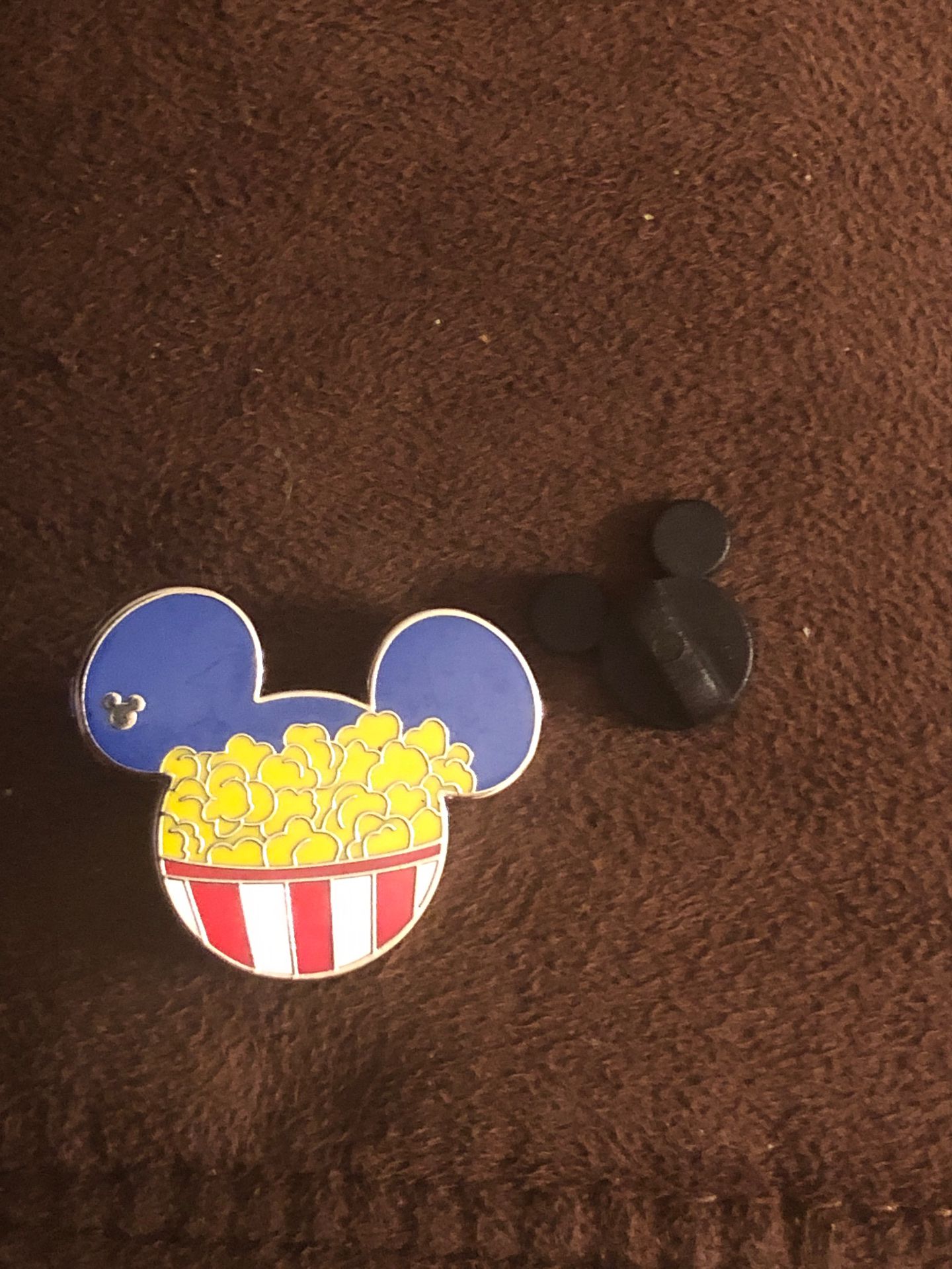 Disney Trading Pin (Mickey Mouse Logo POPCORN BUCKET) Hidden Mickey