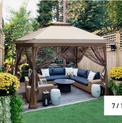 13x13 Eagle Peak Pop Up Gazebo with Netting Covers 169 sqft of Shade NEW