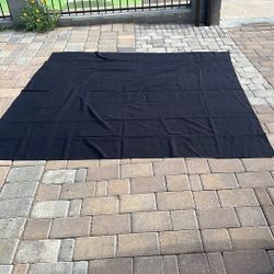 4 Black Banquet Table Cloths