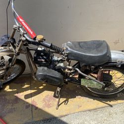 old frame dirt bike