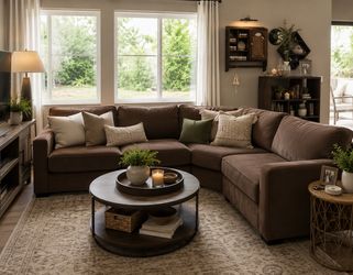 Modern sectional sofa, can deliver***