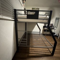 Full/Twin Bunk Bed With Free Twin Mattress
