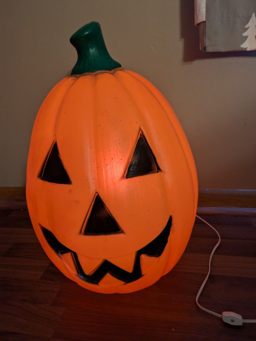Light Up Jack-o'-lantern Blow Mold