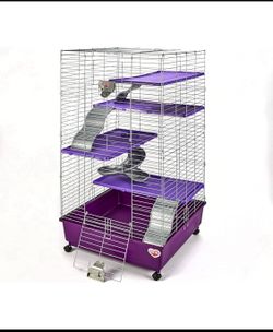New Kaytee My First Home Multi-Level Habitat With Casters For Pet Ferrets