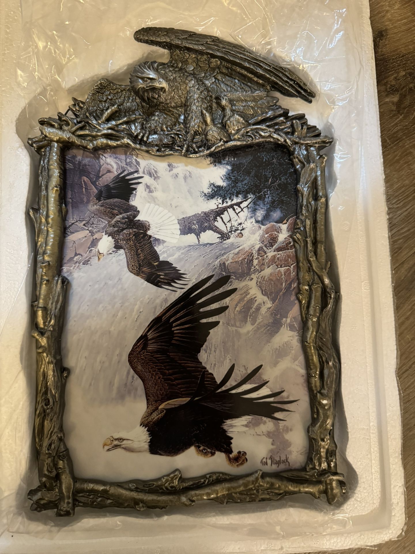 Bradford Exchange Flights Glory Magnificent Courtship Ted Blaylock Eagle Plate