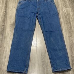 New With Tags W 42 Fleece Lined Mens Work Jeans 