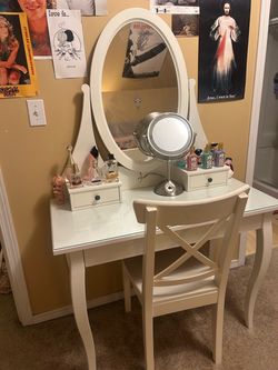IKEA HEMNES Vanity Table and Chair