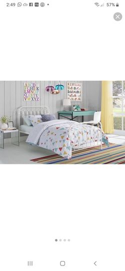 new in box twin bed frame mattress not included