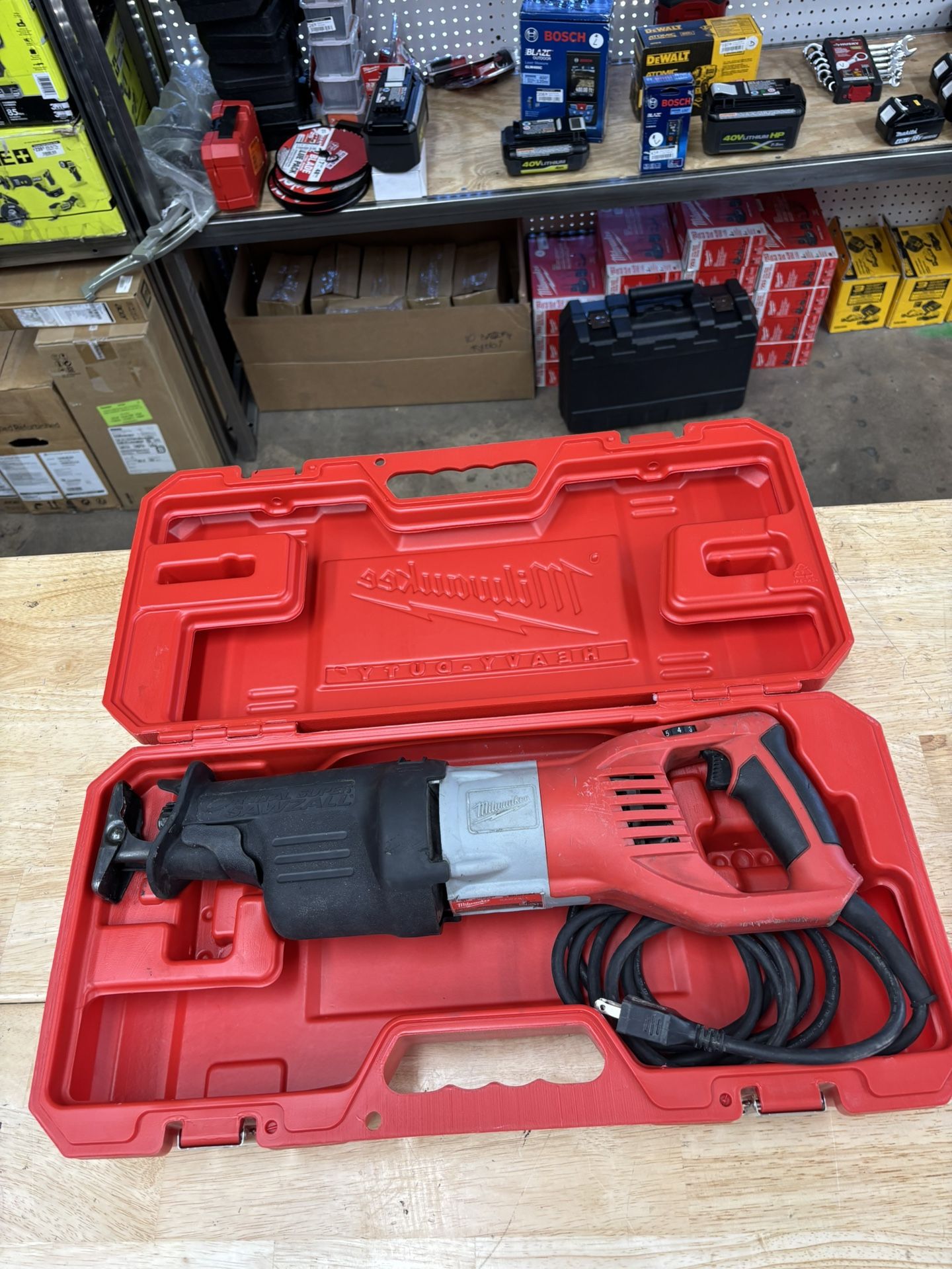 Milwaukee 15 Amp 1-1/4 in. Stroke Orbital SUPER SAWZALL Reciprocating Saw with Hard Case