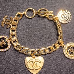 18k Gold Plated Charm Bracelet