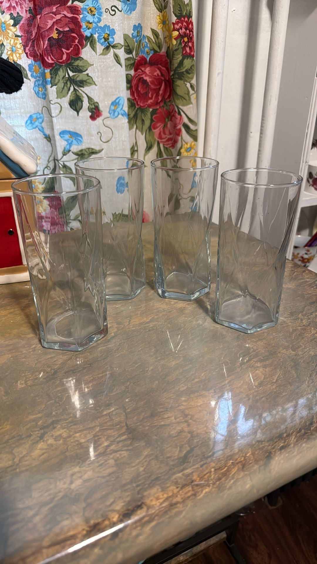 4 16oz Glass Cups