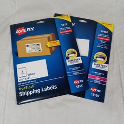 Avery TrueBlock Shipping & Easy Peel Address Labels *Bundle*