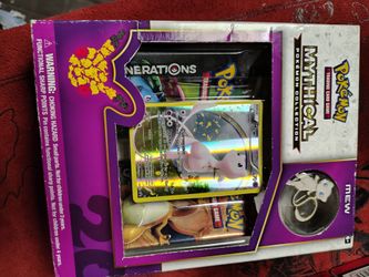 Generations mythical mew pin collection box