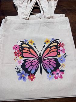 Butterfly tote bag