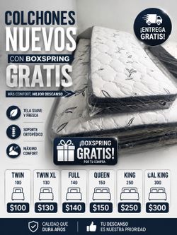 Mattress Pilow Top New