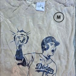 Shohei Othani T Shirt Giveaway 9/21 SGA Los Angeles Dodgers Med