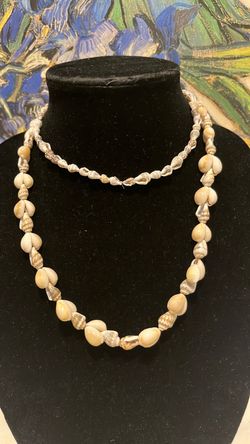 Natural Seashell Beaded Necklace