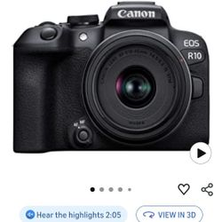 Canon EOS R10 Mirrorless Camera RF-S 18-45mm 