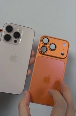 Metallic rear cover for iPhone