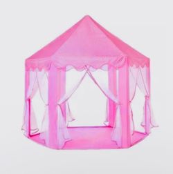 Pink princess Tent mesh with stars