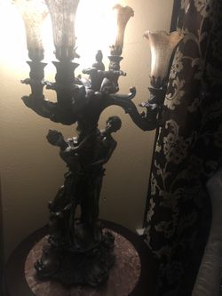 Unique sculpture 1930s lamp $420