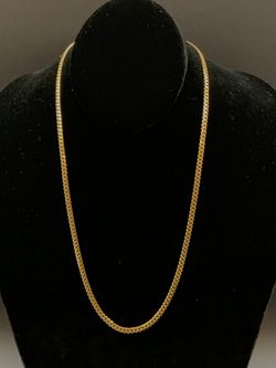 18" 3mm gold chain #23955