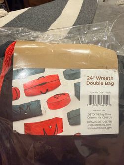 OSTO 24" Wreath Double Storage Bag