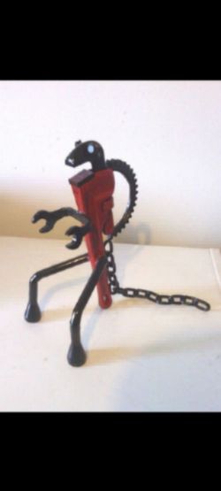 Handmade dinosaur Made of wrenches