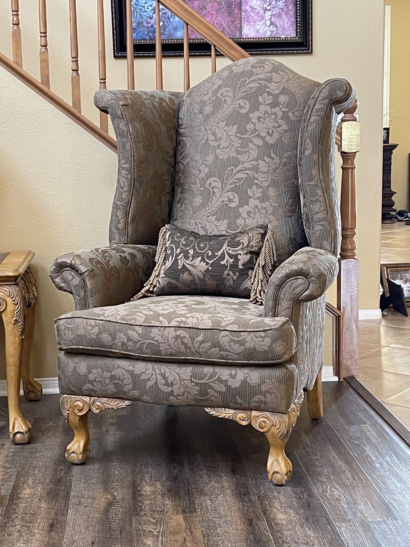 Large Wingback Accent Chair 