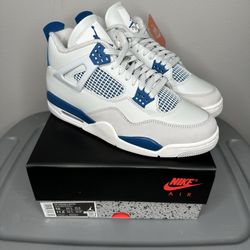 Air Jordan 4 Retro Military Blue 2024 Basketball Shoes w/box (Men’s Size 10) 