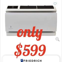 Friedrich WallMaster Series WET10A33A
10000 BTU Smart Thru-The-Wall Air Conditioner with 11000 BTU Electric Heat, 10.7 EER, R-32 Refrigerant, 2.7 Pts/