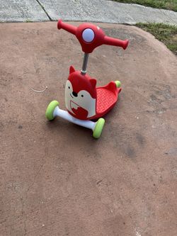 Baby Activity Push Walker & Ride On Scooter Toy, Fox