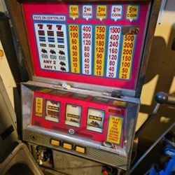 Vintage slot machine casino gambling gamble game