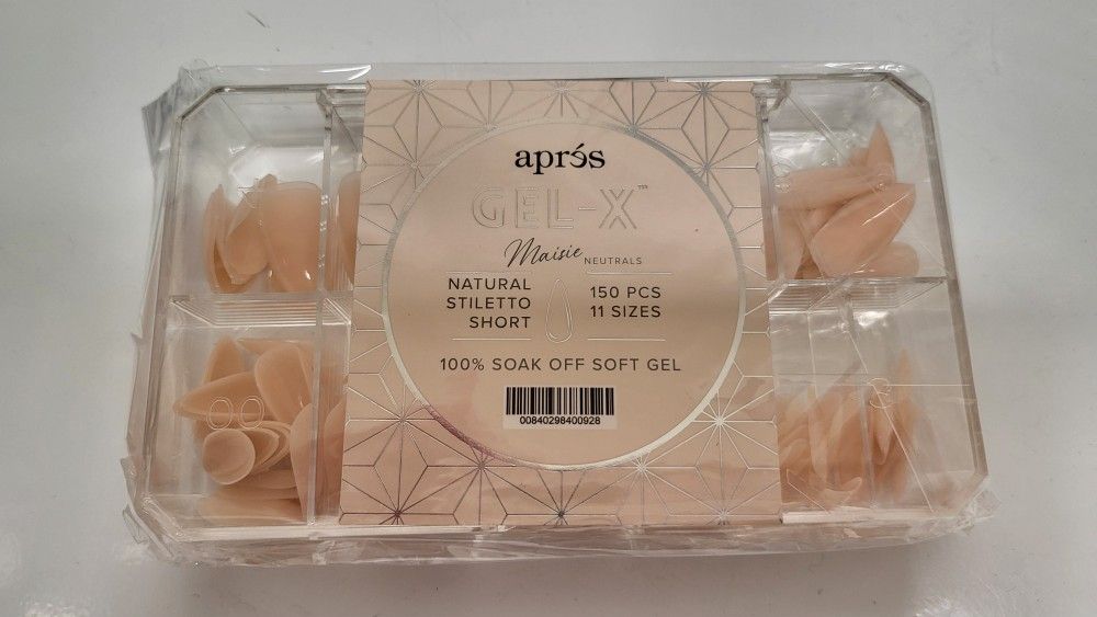 Apres -Gel X - Natural Stiletto Short - 150 pcs