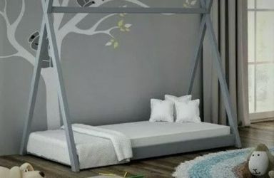 Twin over Twin Wood Bunk Bed with Trundle and Storage Ladder Bed Frame BS