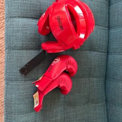 Martial arts  Headgear And Gloves