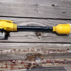Camco 55572 18" 50 AMP Locking Male/50 AMP Locking 90 Degree Female PowerGrip Dogbone Electrical Adapter

